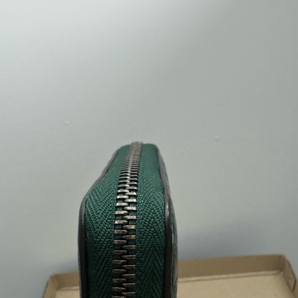Gucci Guccissima Authentic Green Embossed Leather Wallet - Picture 3 of 11